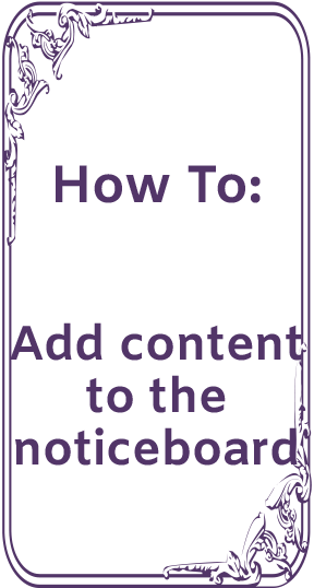 How To Add To Noticeboard icon